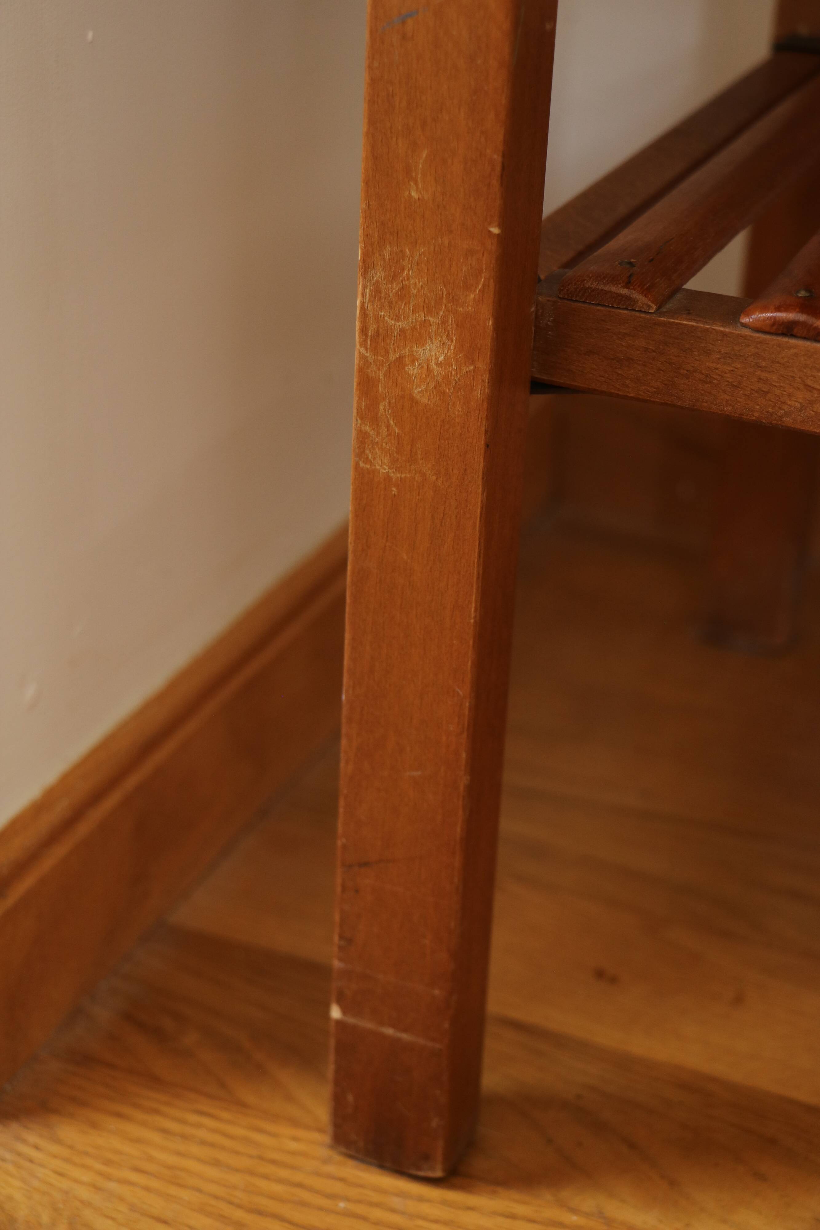 Entrance bench, Scandinavian modular telephone bench, teak, 1960