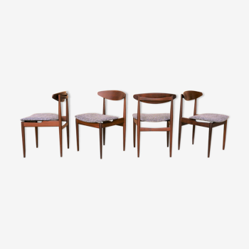 Series of 4 teak chairs by Ib Kofod-Larsen for G-Plan editions