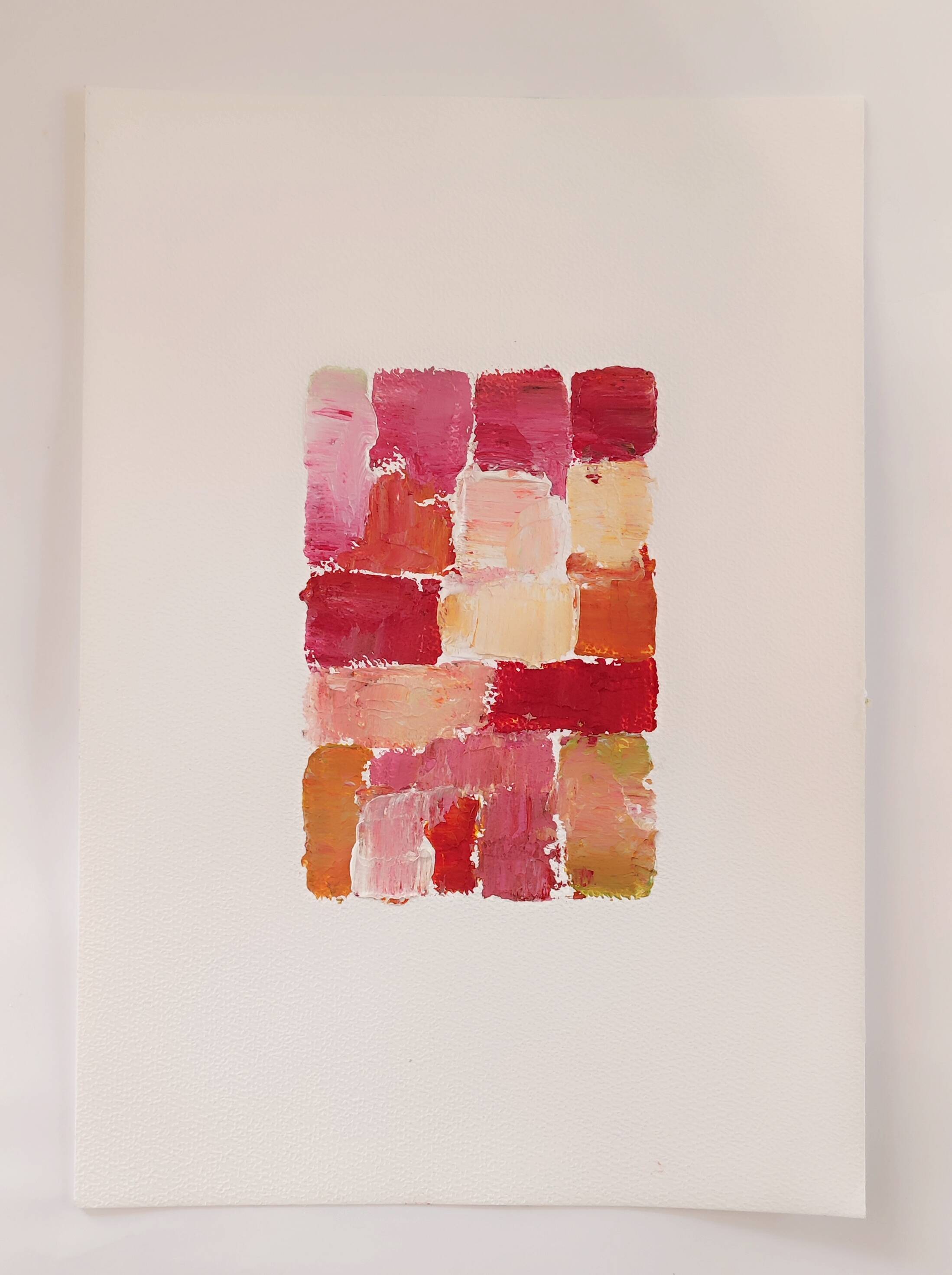 Peinture abstraite au couteau