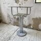 80s glass and marble console
