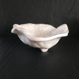 Vintage ceramic cabbage leaf cut