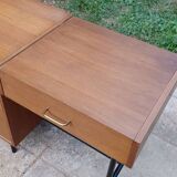 Vintage Scandinavian-style dressing table and chest of drawers by Claude Vassal, available at Magasins Pilotes.