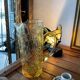 Carafe vintage verre jaune