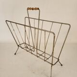 Gilded metal magazine rack 50/60s