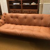 Rare set by JEAN GILLON, TIJUCA salon - 5 pieces - rosewood & leather