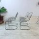 4 chrome chairs