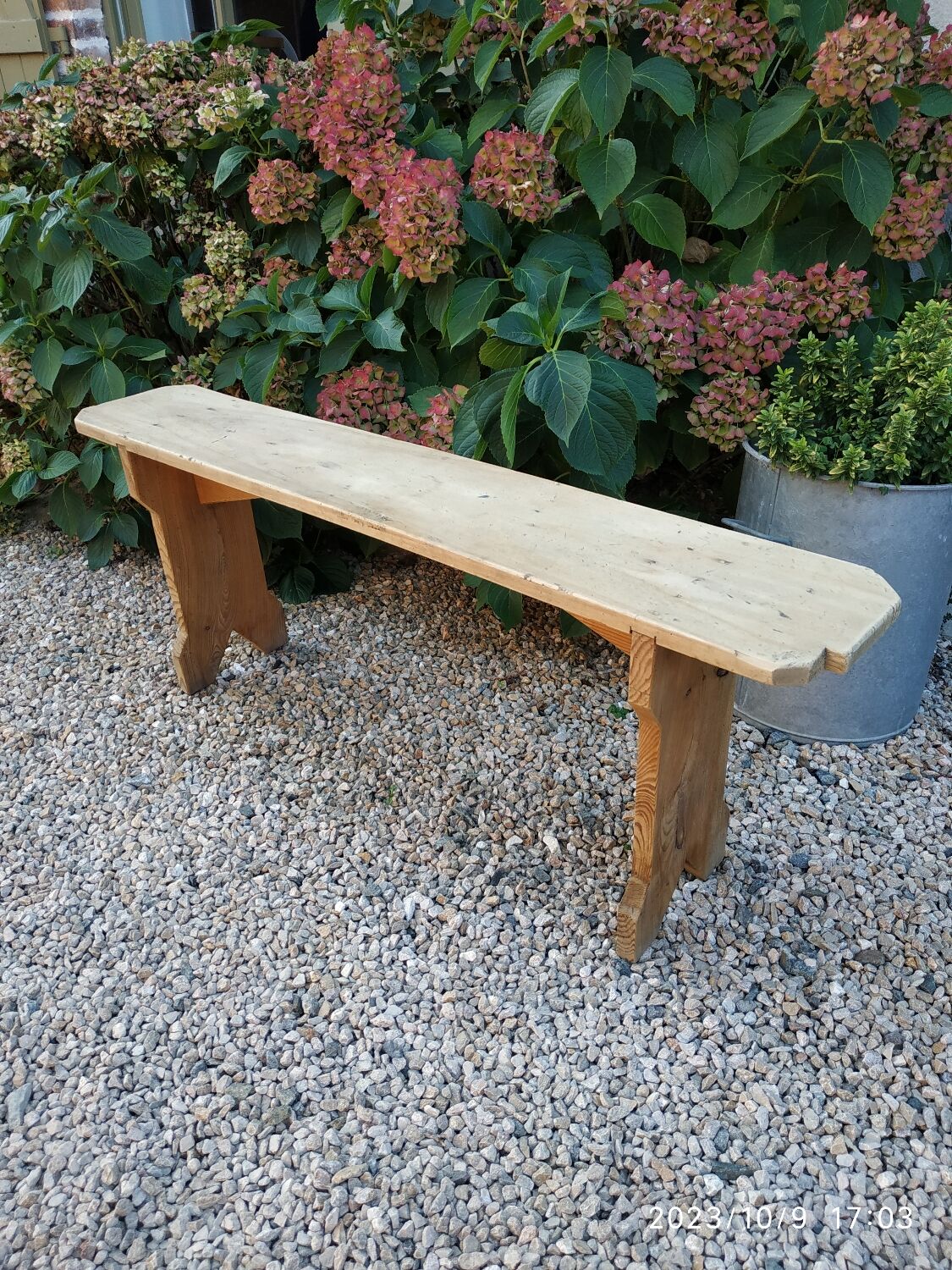 Wooden bench