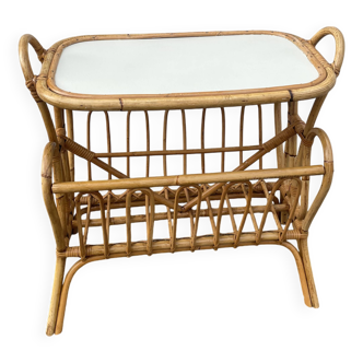 Rattan side table 1970