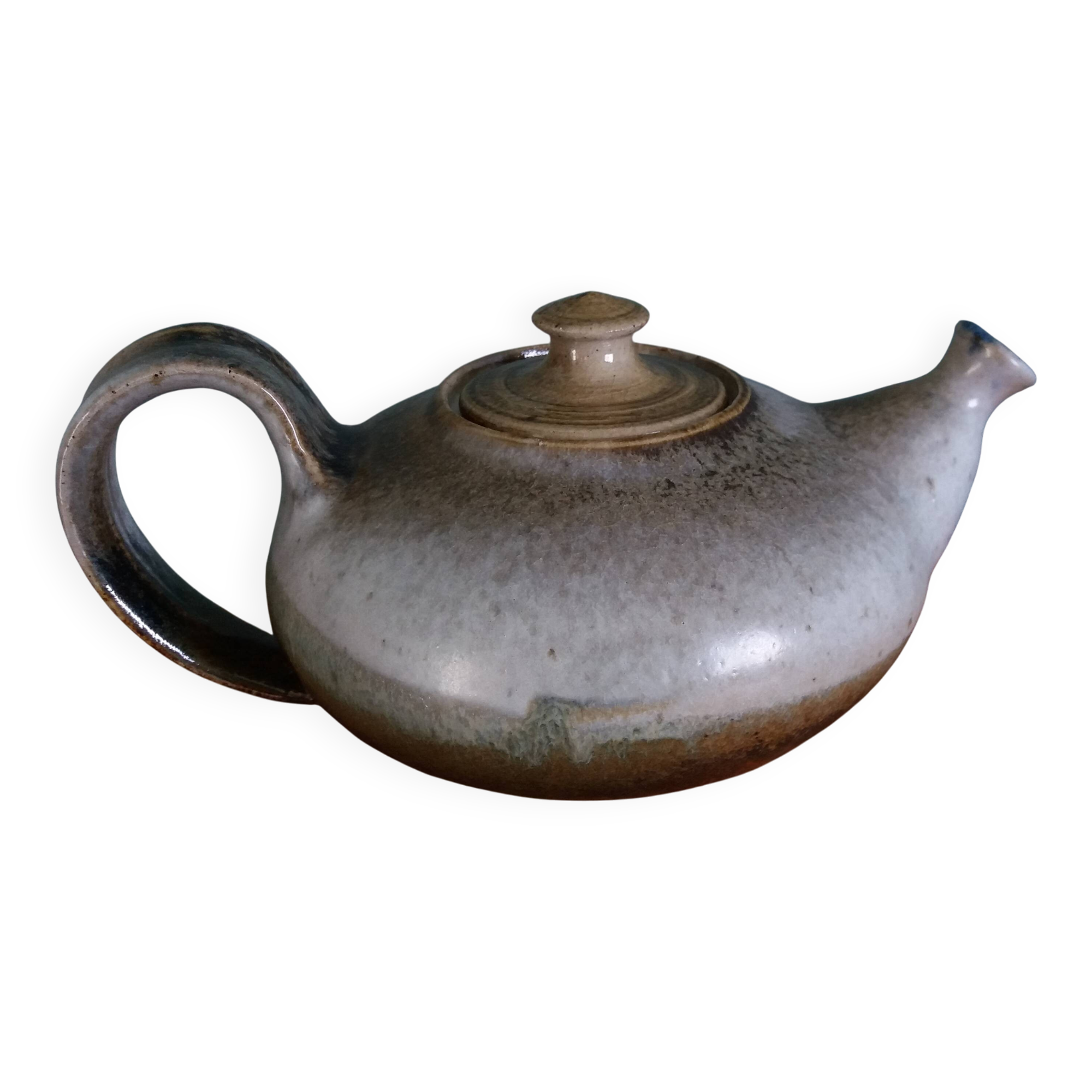 Théière de Raymond Guibert, Lamoura, Jura, en grès de Puisaye