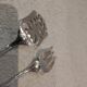 2-piece hors d'oeuvre service, silver-plated metal, Ercuis Trianon goldsmith