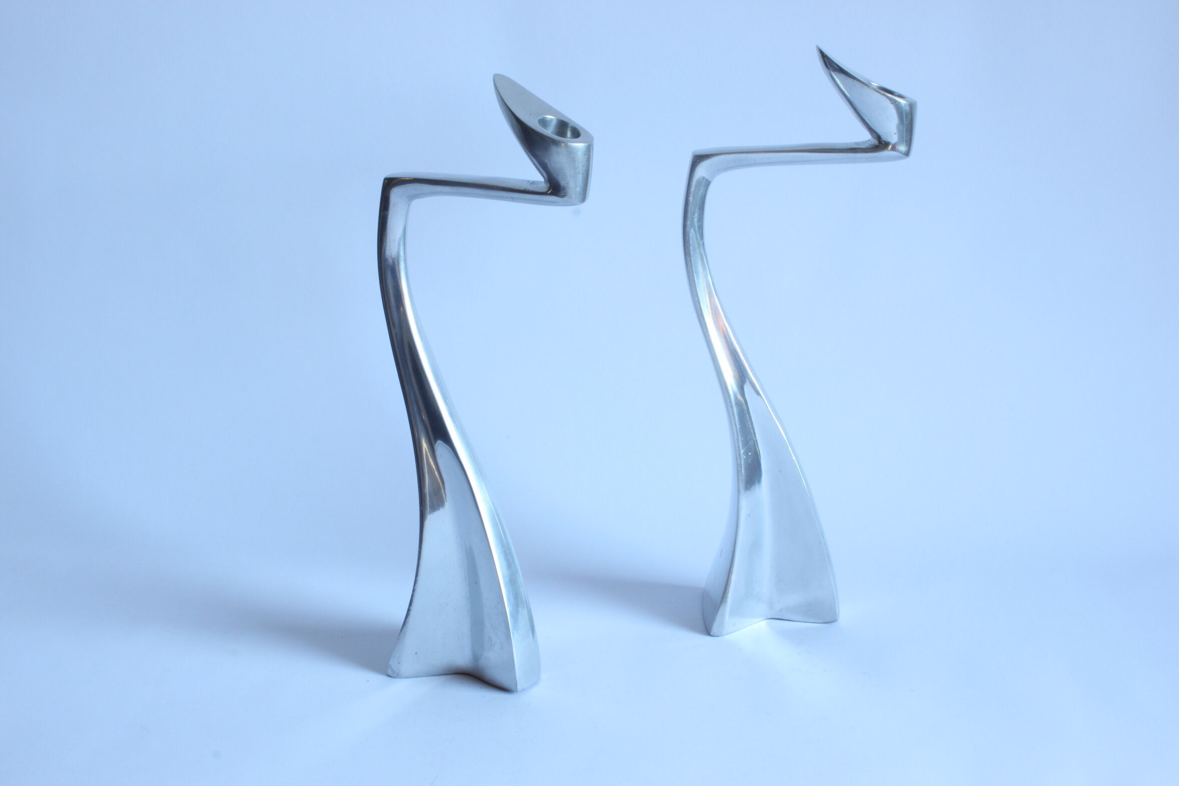 Swan Candlesticks by Matthew Hilton
