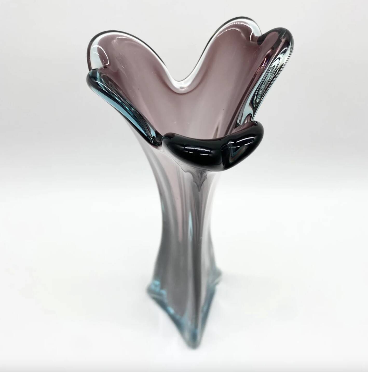 XXL eggplant vase / “Sommerso” — Italy, 1960/70s