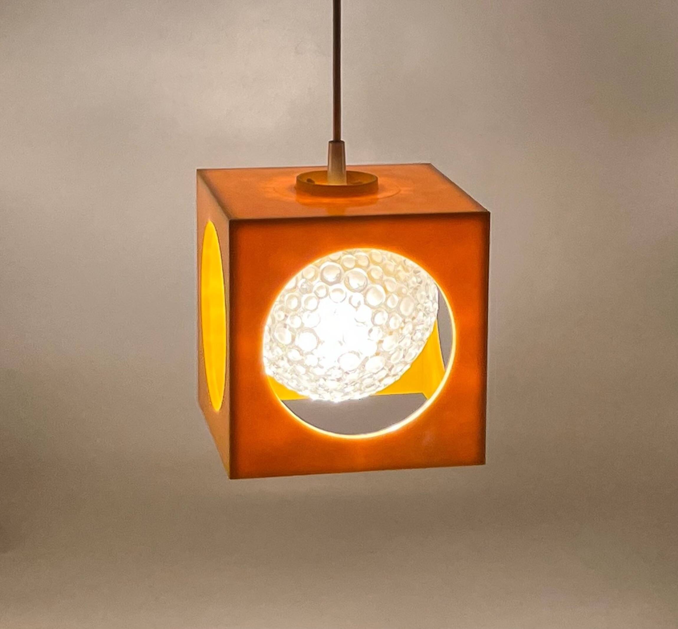 Space Age Hanging Lamp by Richard Essig Besigheim, 70s