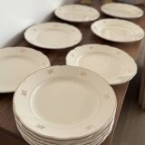 12 antique flat plates Villeroy & Boch Mettlach – porcelain