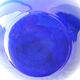 Blue glass vase