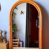 Rattan mirror 60s