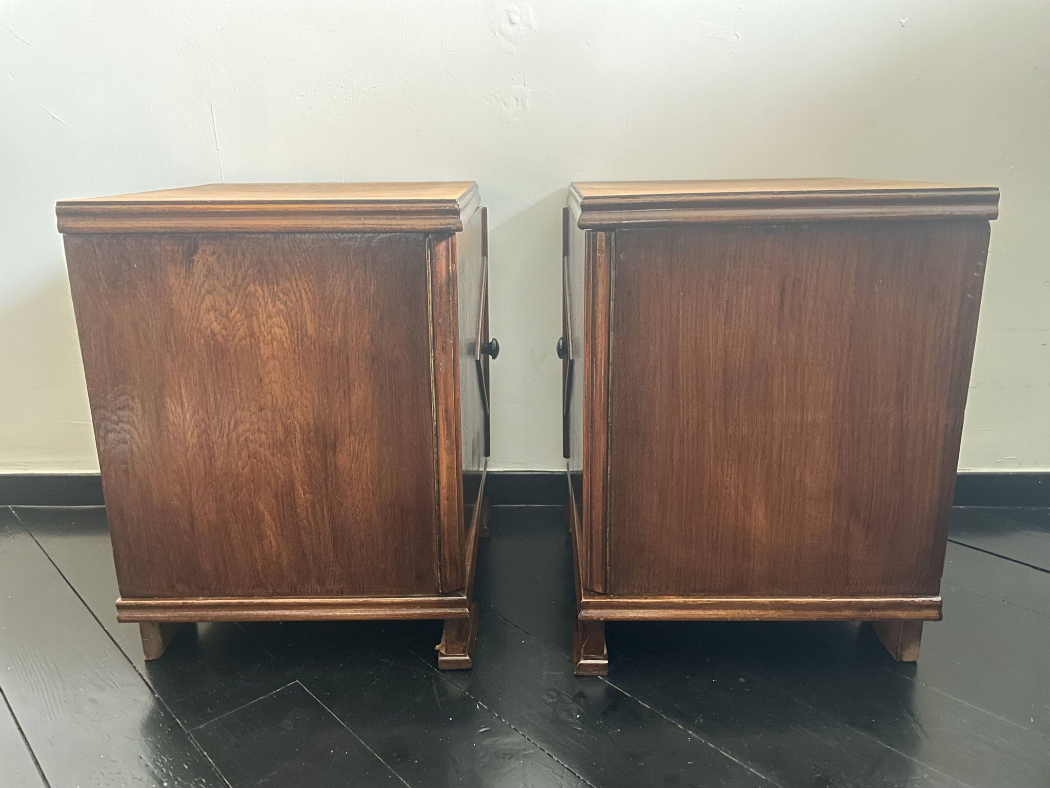 A pair of Art Deco bedside tables