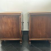 A pair of Art Deco bedside tables