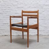 Rare armchair in oak by Jos De Mey for Van Den Berghe-Pauvers, 1960s