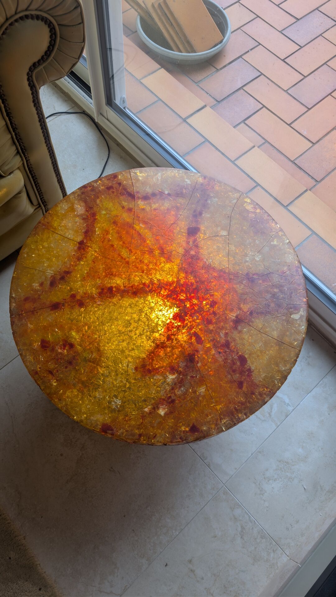 Fractal resin coffee table Accolay