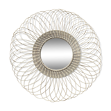Rattan sun mirror