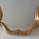 Old golden mirror.