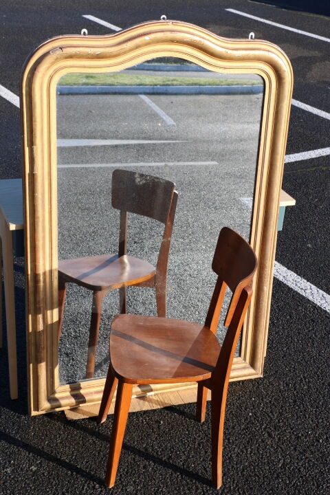 Golden 97x142cm mirror