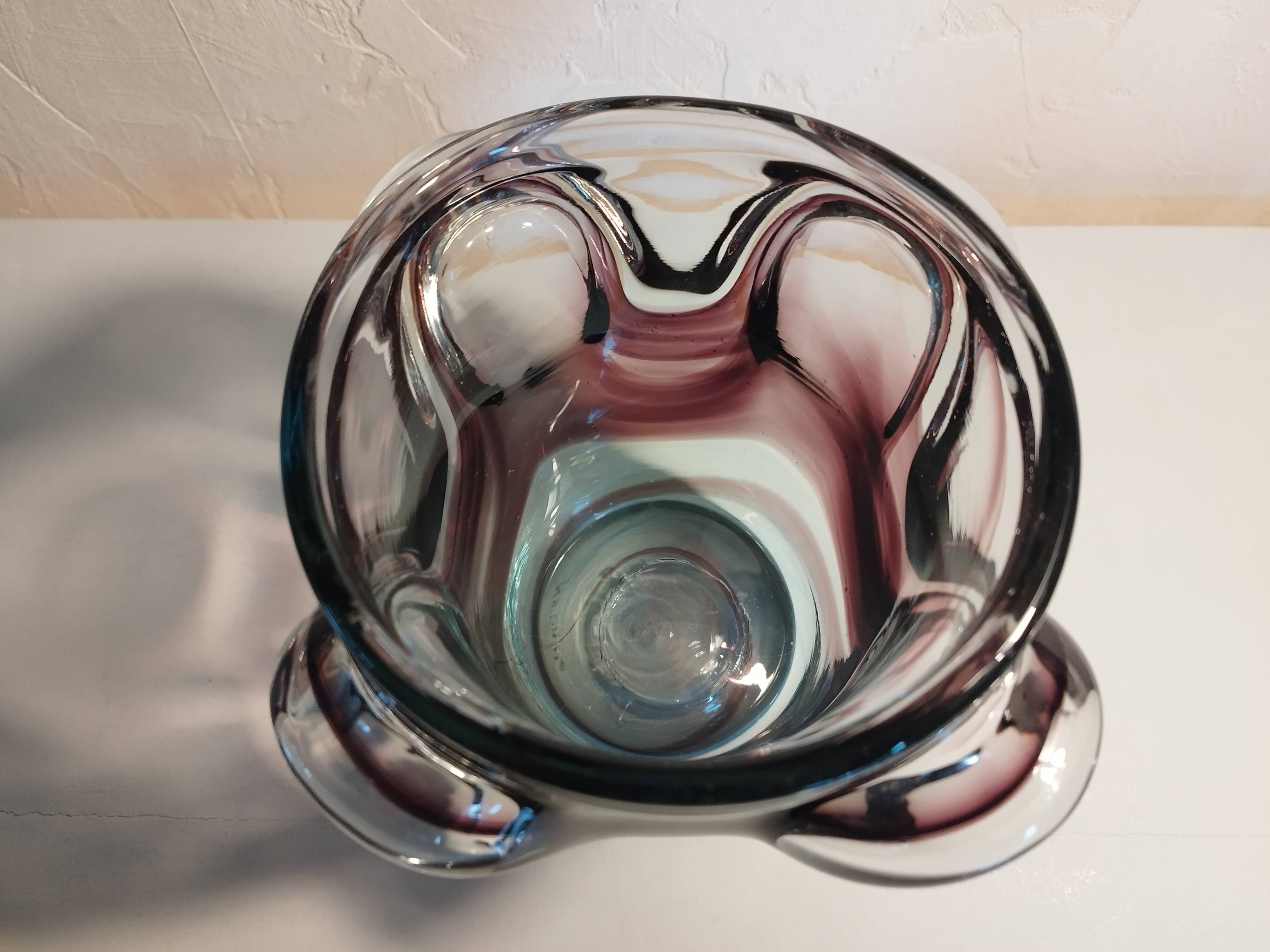 JC Novaro hand-blown glass ice bucket