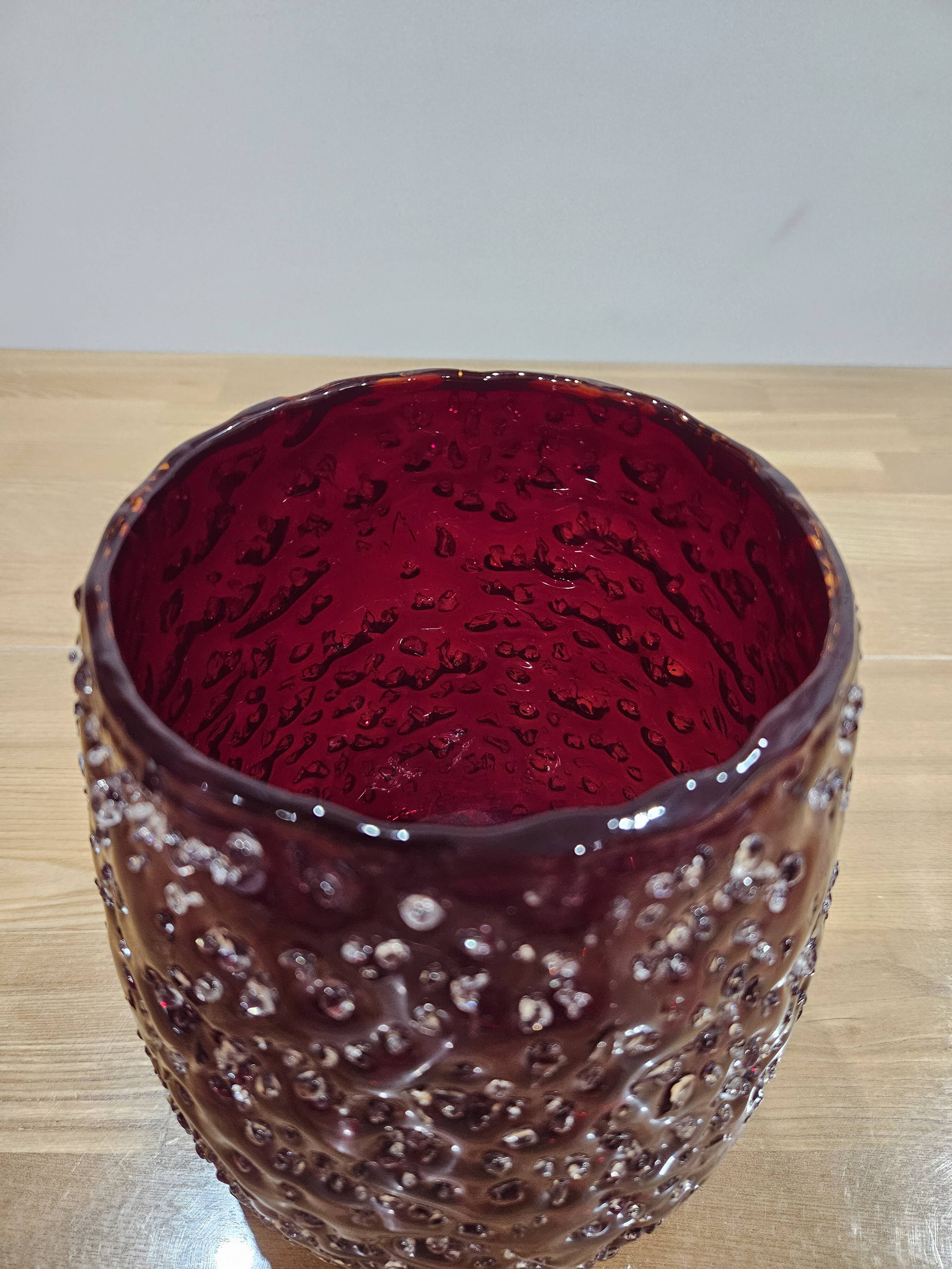 Exclusive Villeroy & Boch Lantern/Candle Holder "ICE" – Ruby Red