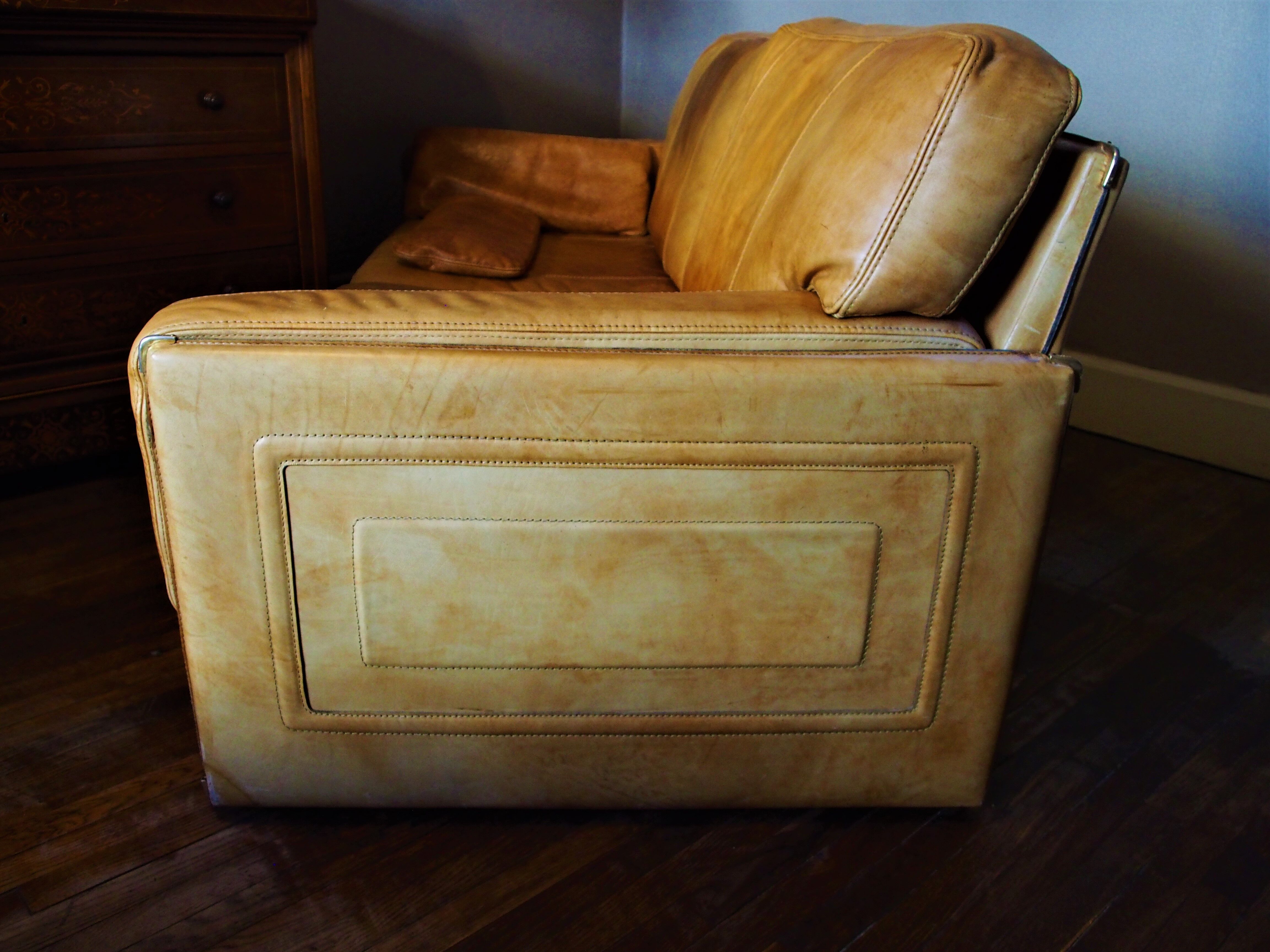 Marco Milisich leather sofa for Baxter Arcon