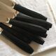 Set of 12 fruit knives in black bakelite