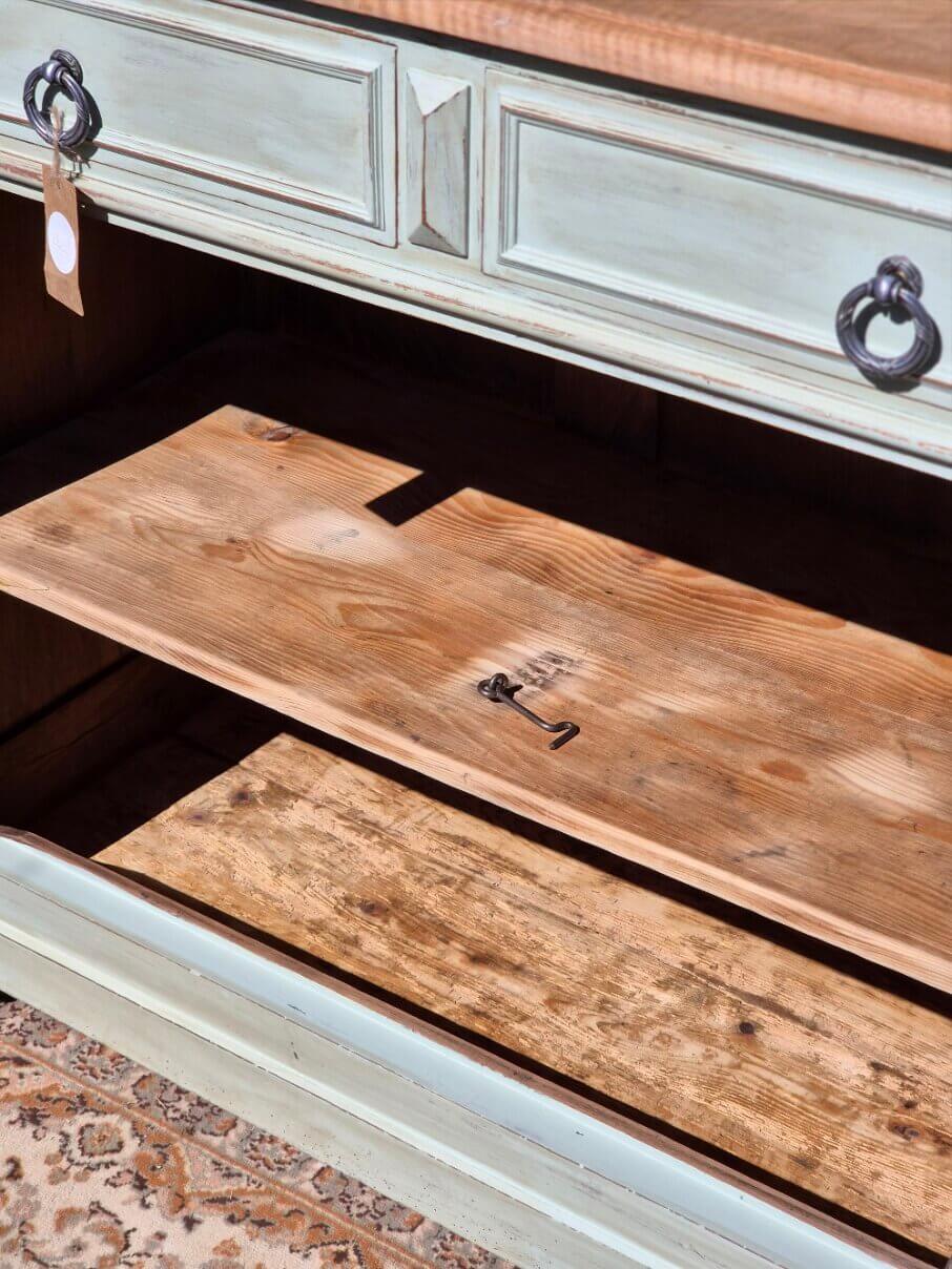 Display cabinet / two-body glass buffet, renovated | Basile