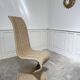 Fauteuil rotin et corde vintage