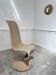 Vintage rattan and rope armchair
