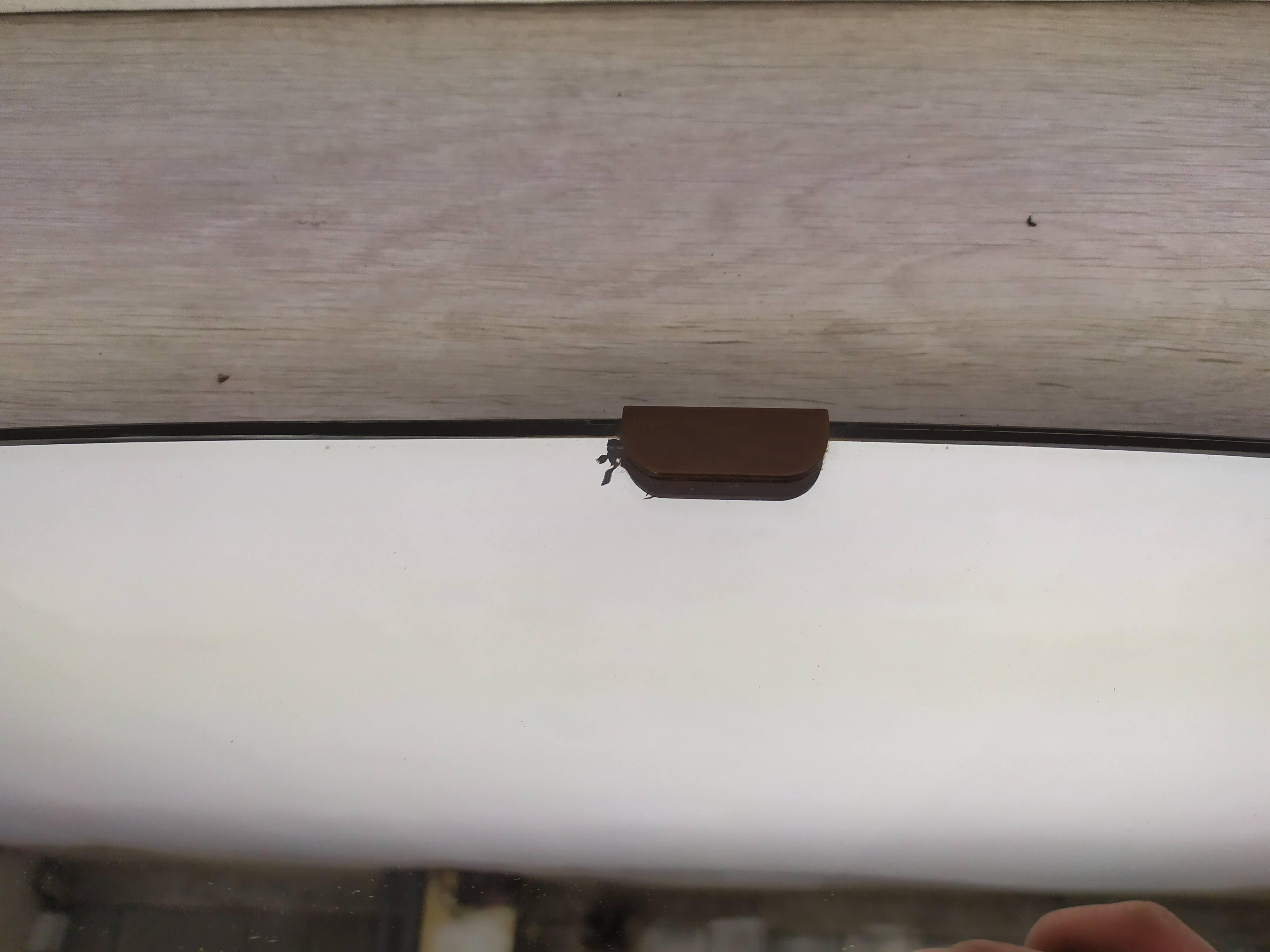 Brass art deco mirror