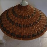 Vintage braided rattan suspension