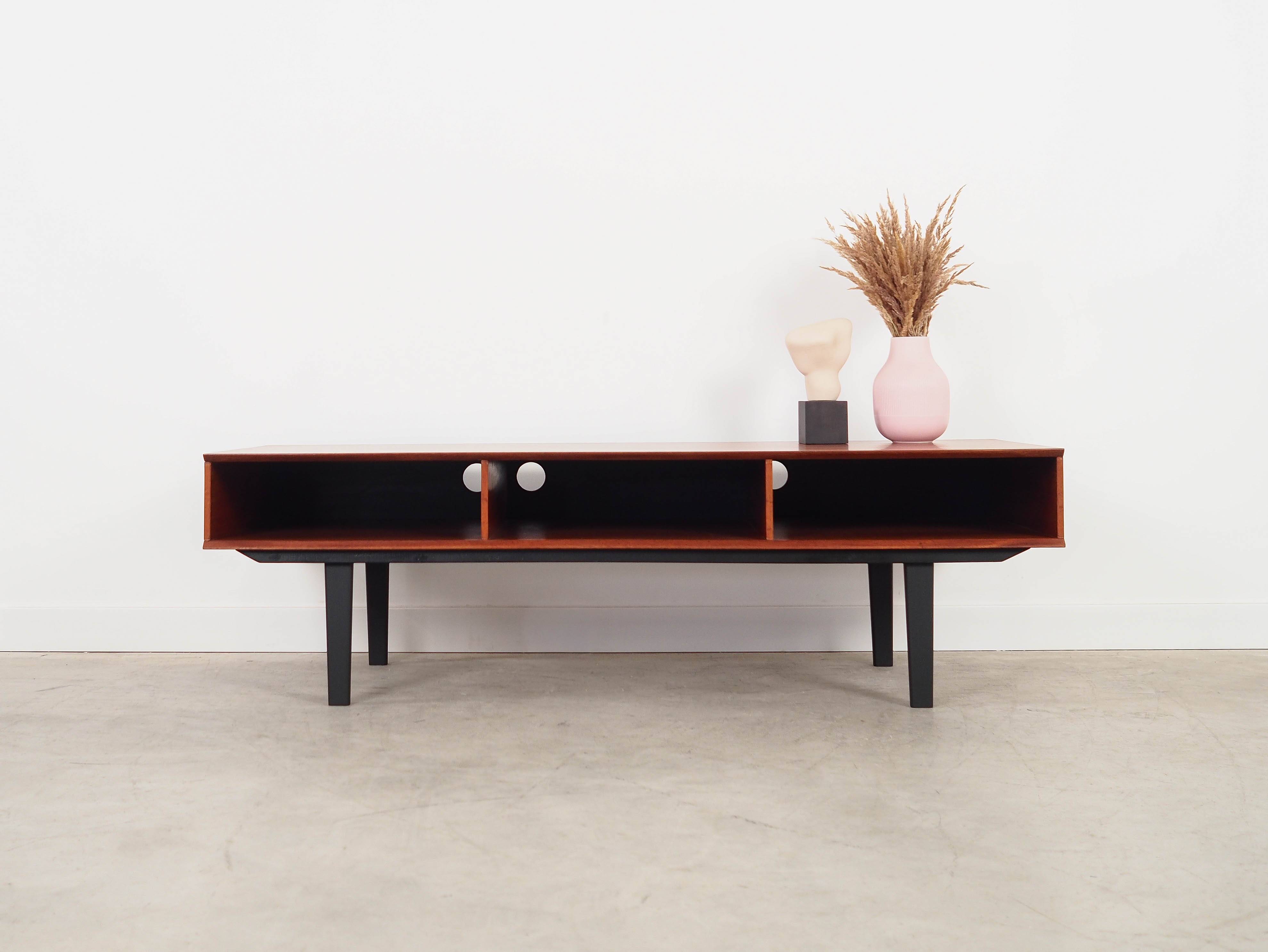 Teak lowboard, Danish design, 1970s, made in Denmark