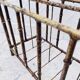 Art deco metal magazine rack