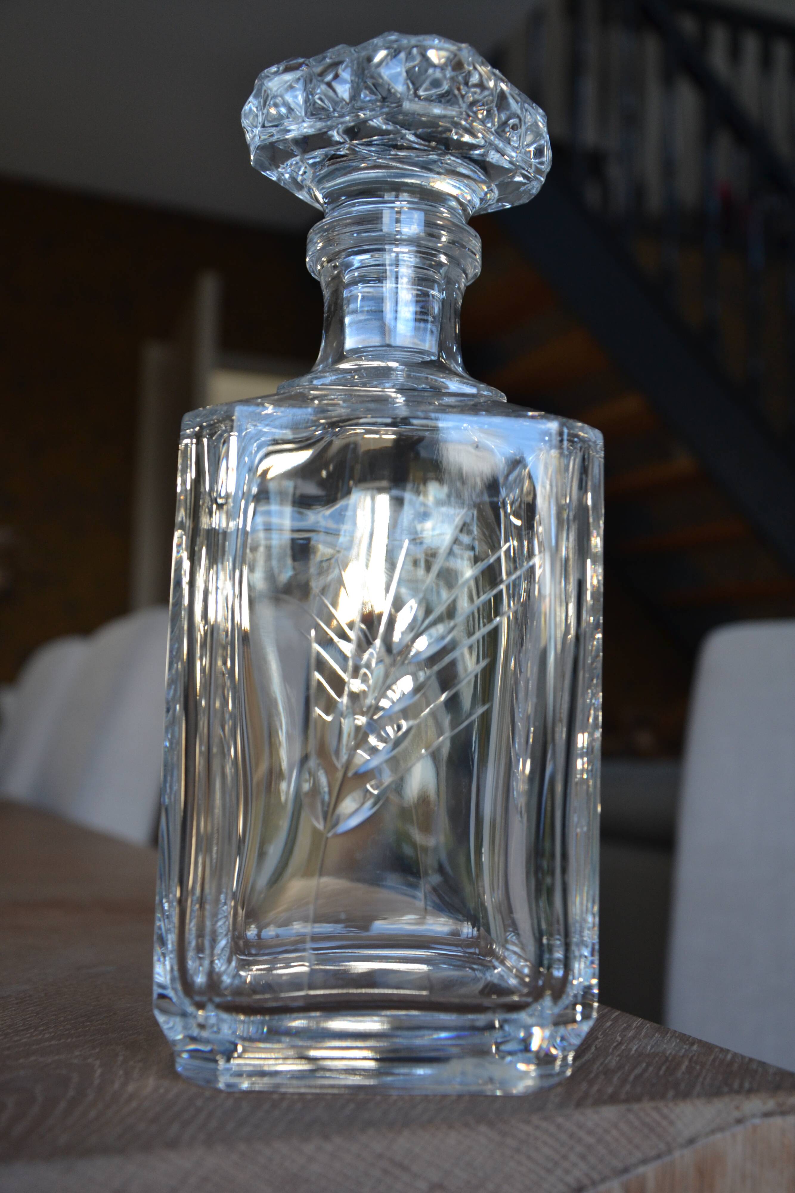Crystal whisky carafe from Arques
