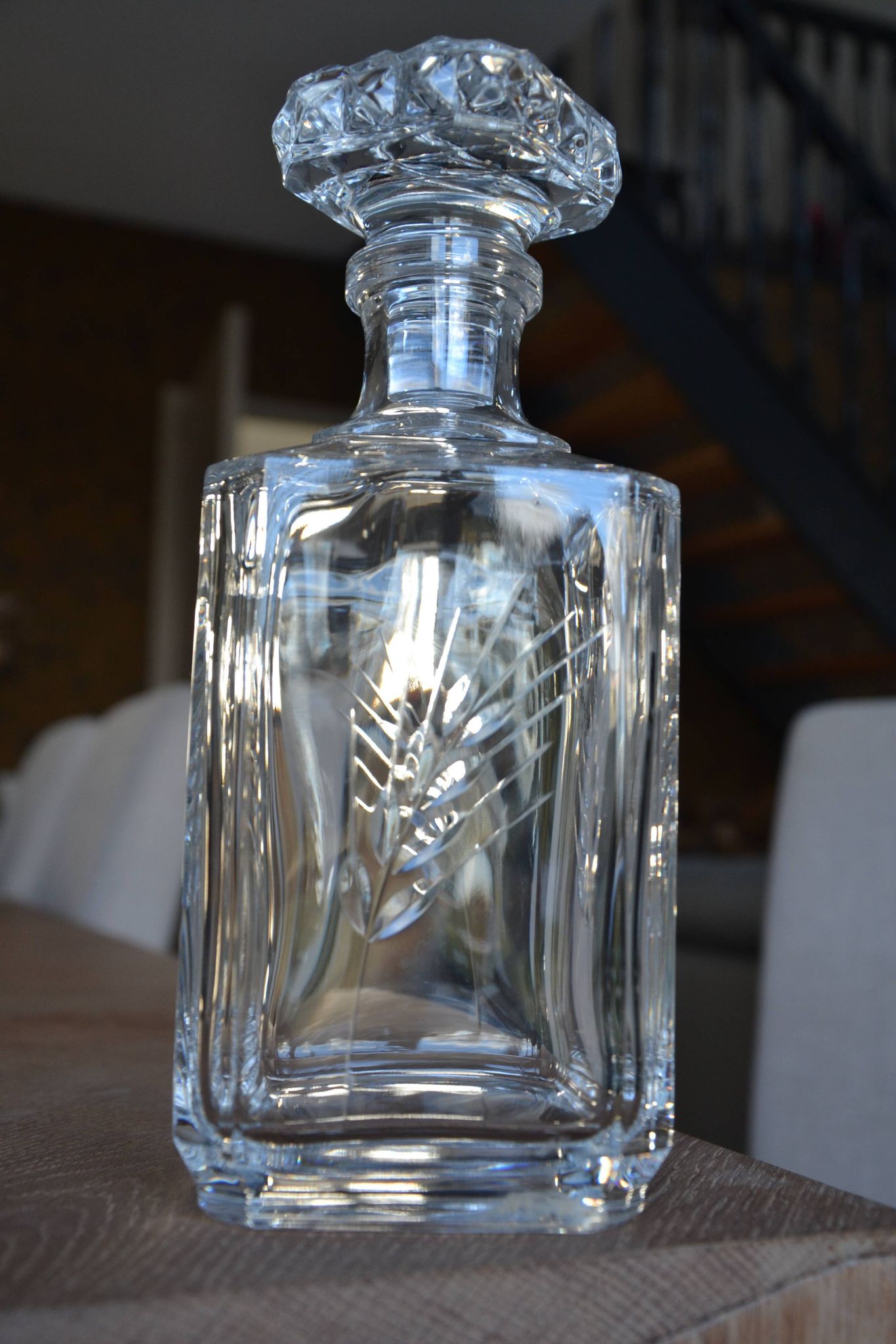Carafe à whisky en cristal d'Arques
