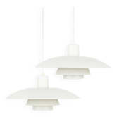 Paire de 2 suspensions vintage danoises de Poul Henningsen, Louis Poulsen, 1966