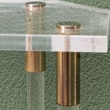 Console, altuglass, 1970s, in the style of Charles Hollis Jones.