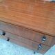 Vintage teak sideboard, large antique chest of drawers.