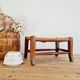Mini banc en bois et paille