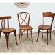3 wooden bistro chairs