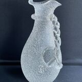 Baccarat, St. Louis - Broc with ice reserve (1) - Art Nouveau - Frosted crystal