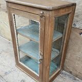 Old Art Deco display case in Burmese teak