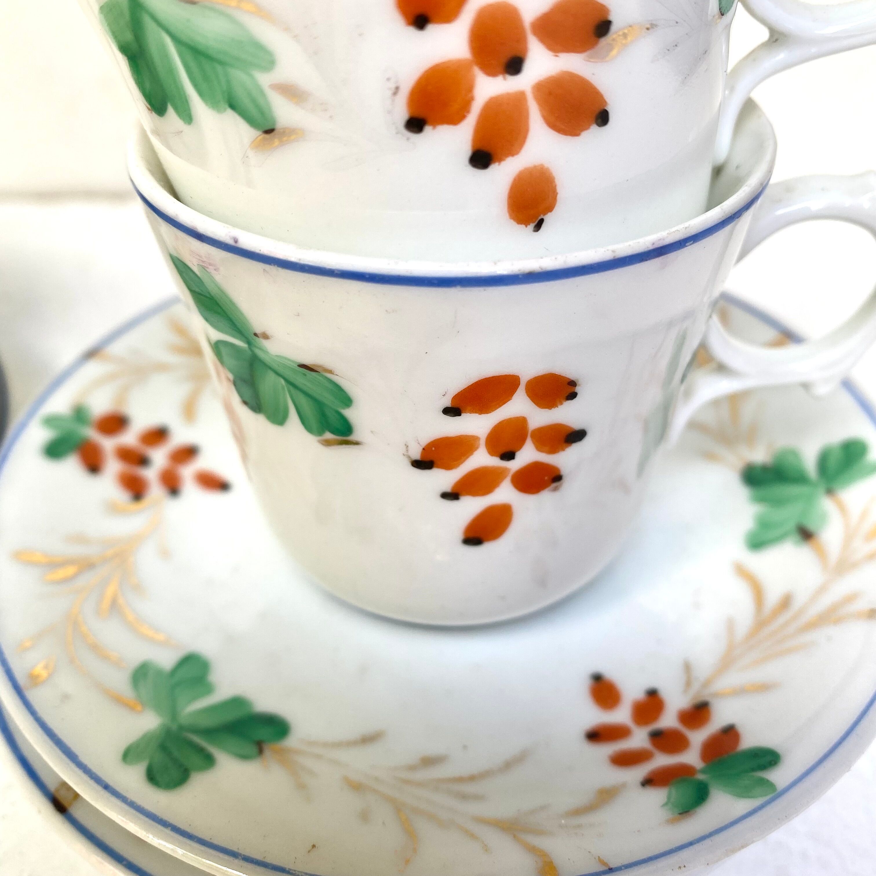 Antique porcelain coffee cups