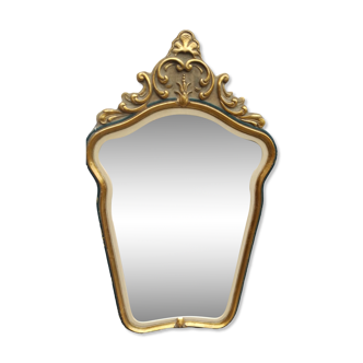 Miroir bois doré 60' vintage