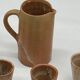 Vintage stoneware orangeade service,